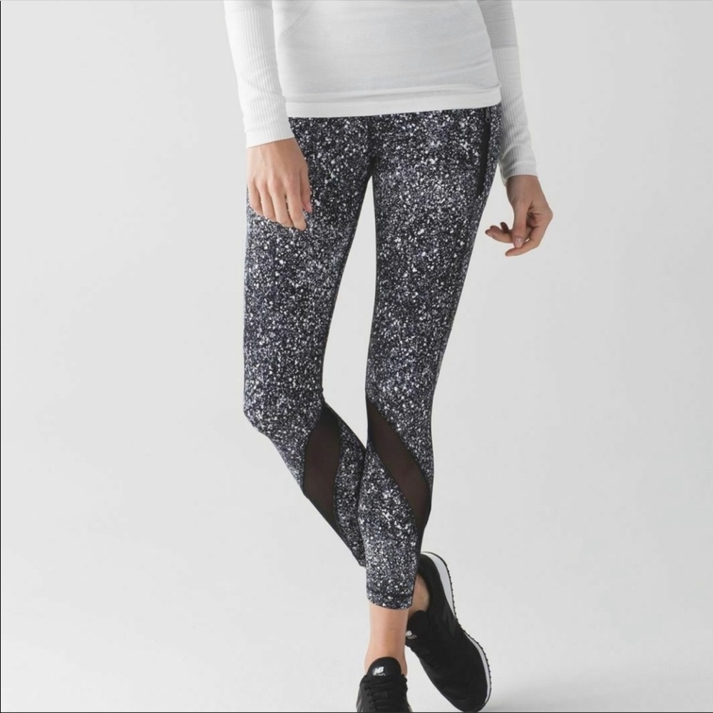 Lululemon Inspire Tight II Splatter Leggings Sz 8